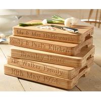 personalised wooden chopping board bamboo