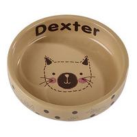 Personalised Cat Bowl, Ceramic