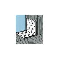 Perforated angle connection plate, 60 x 60 x 40 mm, 10 pieces