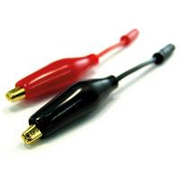 Peak CRC01M Gold plated Red/Black crocs for LCR (2mm connectors)