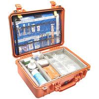 Peli 1500 Case with Dividers - Orange