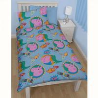 peppa pig george single duvet set