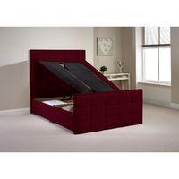 Pembroke Ottoman Divan Bed Frame Aubergine Chenille Fabric Super King 6ft