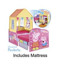 Peppa Pig Startime Toddler Feature Bed + Deluxe Foam Mattress