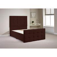 Pembroke Ottoman Divan Bed Frame Chocolate Chenille Fabric Single 3ft