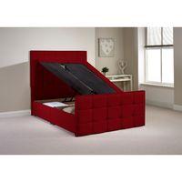 Pembroke Ottoman Divan Bed Frame Raspberry Chenille Fabric Super King 6ft