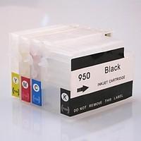 permanent chip hp 950bk 951cmy refillable ink cartridge for hp officej ...