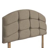 Pesaro Upholstered Headboard - Double - Fudge