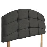 Pesaro Upholstered Headboard - Double - Granite