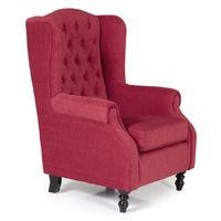 Perth Fabric Armchair Red