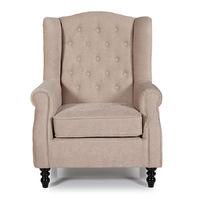 perth fabric armchair mink