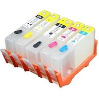 Permanent Chip HP 364BK/pbk/c/m/y Refillable Ink Cartridge For HP Photosmart Premium 5515/6510/4620/B209a/B110a/B109n