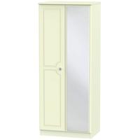 Pembroke Cream Wardrobe - 2ft 6in with Mirror