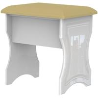 Pembroke High Gloss White Stool