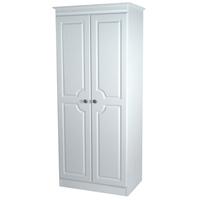 Pembroke White Wardrobe - 2ft 6in Plain