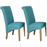 Perth French Ivory Fabric Dining Chair (Pair)