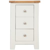 perth french ivory bedside cabinet 3 drawer