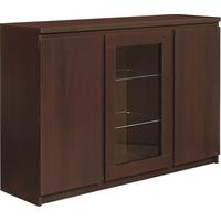 Pello Dark Mahogany Sideboard - 3 Door Glazed Center