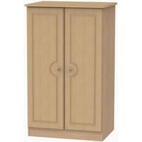 Pembroke Light Oak Wardrobe - 2ft 6in Plain Midi