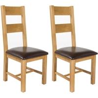 Perth Oak Dining Chairs (Pair)