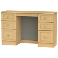 Pembroke Beech Dressing Table - Knee Hole Double Pedestal