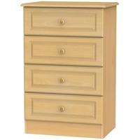 Pembroke Beech Chest of Drawer - 4 Drawer Midi