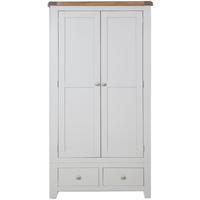 Perth French Grey Wardrobe - 2 Door 2 Drawer