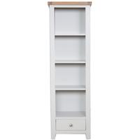 perth french grey bookcase slim