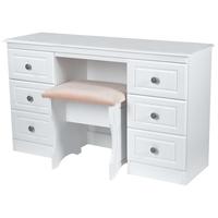 Pembroke White Dressing Table - Knee Hole Double Pedestal