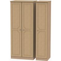 Pembroke Light Oak Triple Plain Wardrobe