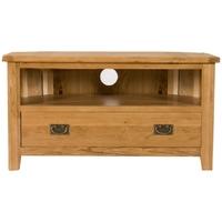 Perth Oak Tv Cabinet - Corner