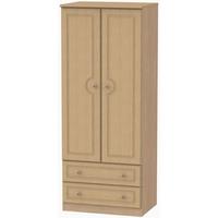 pembroke light oak wardrobe 2ft 6in with 2 drawer