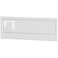 pembroke high gloss white headboard