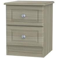 Pembroke Driftwood Bedside Cabinet - 2 Drawer Locker