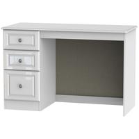 pembroke high gloss white desk 3 drawer