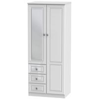 Pembroke High Gloss White Combination Wardrobe