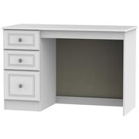 Pembroke White Desk - 3 Drawer