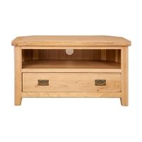 Perth Natural Oak TV Cabinet - Corner