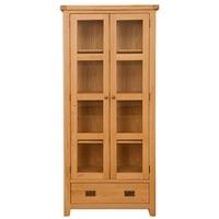 Perth Oak Display Cabinet