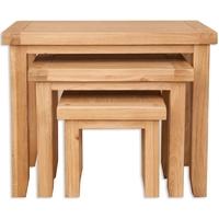 Perth Natural Oak Nest Of Tables