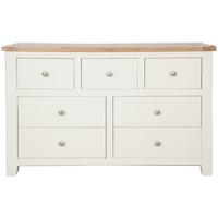 Perth French Ivory Chest of Drawer - Wide 7 Drawer