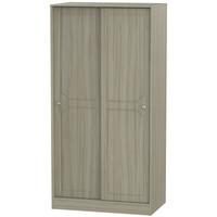 Pembroke Driftwood Wardrobe Sliding - 100cm Wide