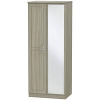 Pembroke Driftwood Wardrobe - 2ft 6in with Mirror