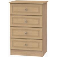 pembroke light oak chest of drawer 4 drawer midi