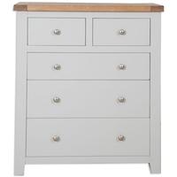 Perth French Grey Chest of Drawer - 2+3 Drawer