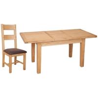 Perth Natural Oak Dining Set with 8 Chairs - Extending