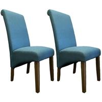 Perth Country Oak Fabric Dining Chair (Pair)