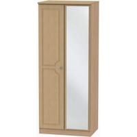 pembroke light oak wardrobe 2ft 6in with mirror