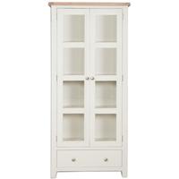 perth french ivory display cabinet