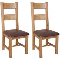 Perth Country Oak Dining Chair (Pair)